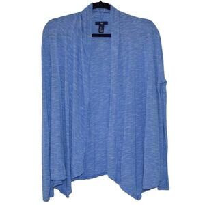 Gap Womens Size Large Wrap Long Sleeve Blue Stripe